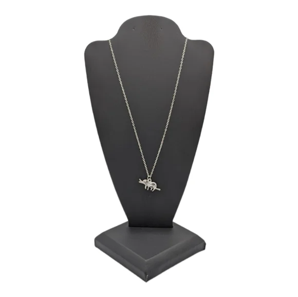 ⭐ FINAL PRICE ⭐ Sloth Silver Tone Necklace - Picture 6 of 7